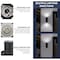 Luxrite Dusk to Dawn LED Wall Lights 18in up or Up and Down Light 3CCT 3000K-5000K 20/30/40W IP65 ETL, 2PK LR40339-2PK - alternate 2